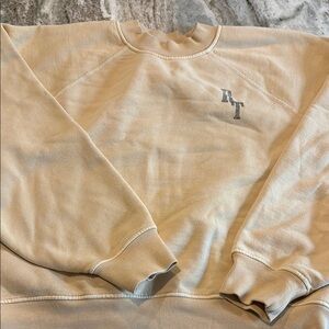Madewell Beige Crewneck Tiger Sweater